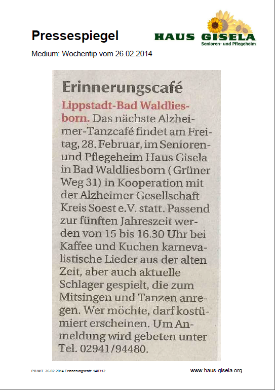 Erinnerungstanzcafe